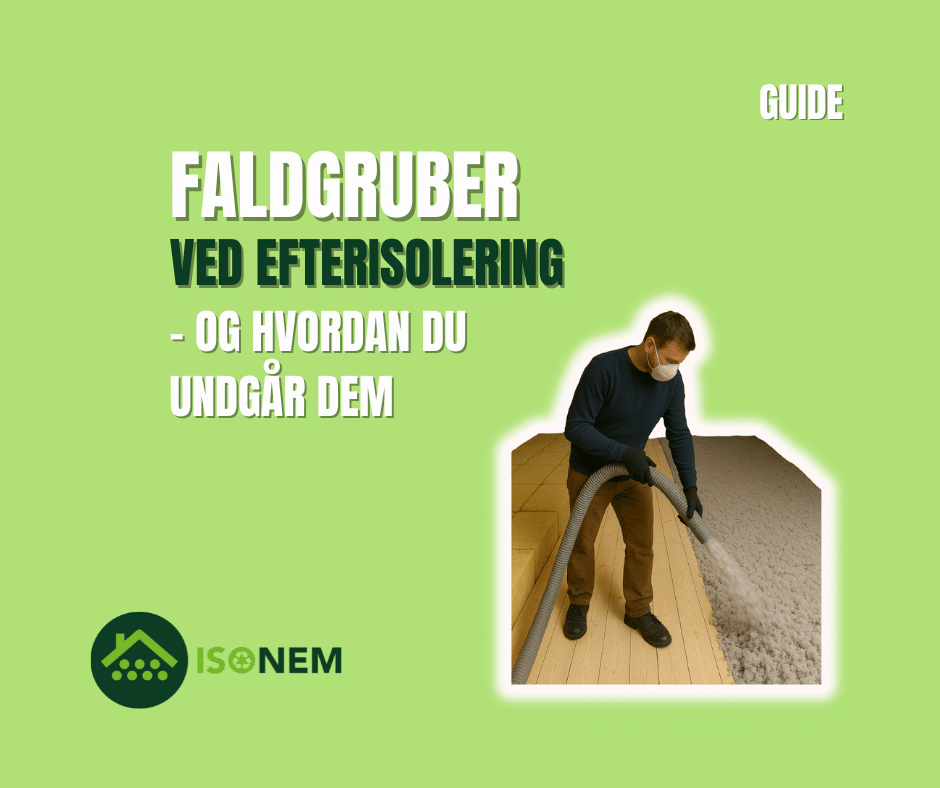 faldgruber ved efterisolering
